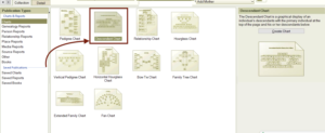 Descendent Chart in Family Tree Maker