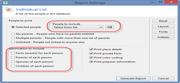Cemetery Trips with RootsMagic
