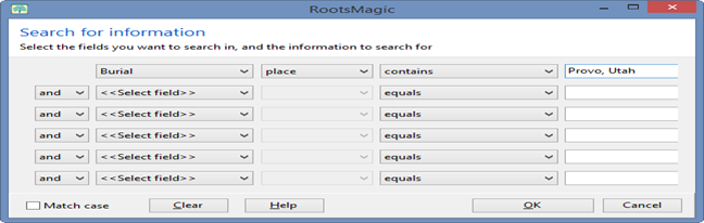 Cemetery Trips with RootsMagic