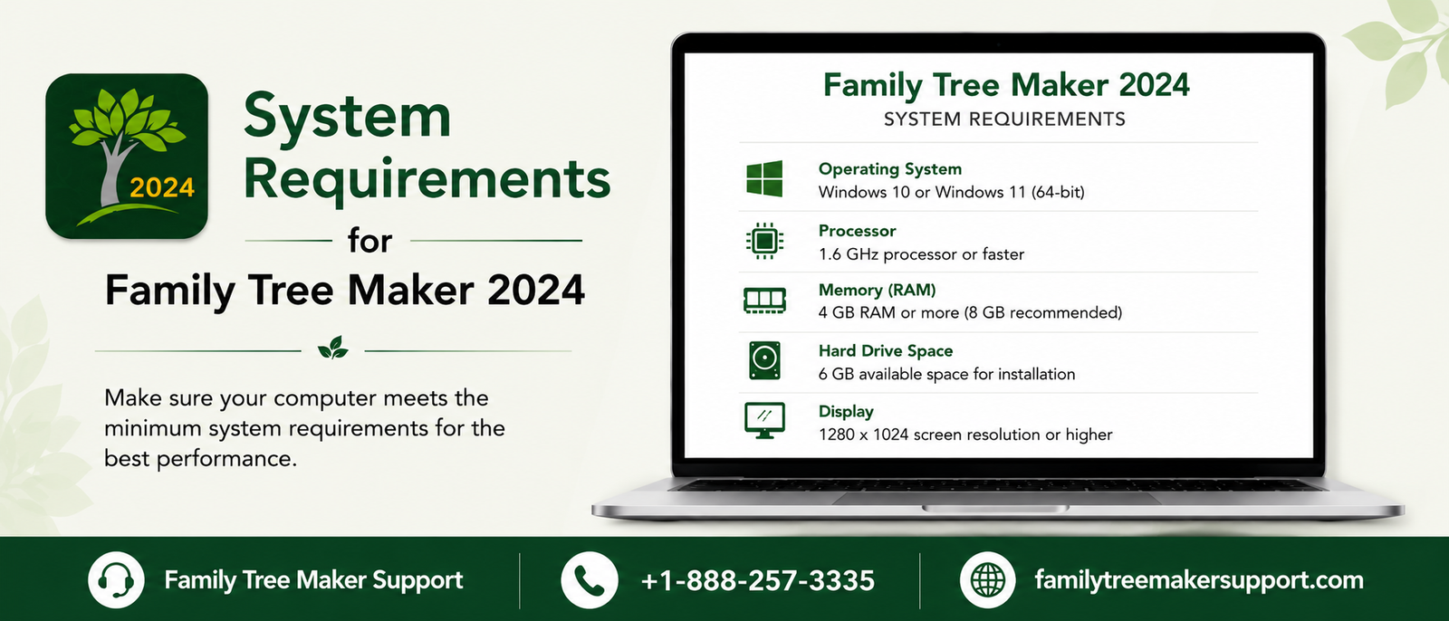 System Requirements for Family Tree Maker 2024