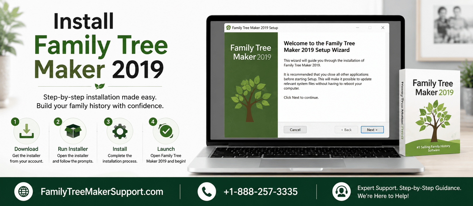 Install Family tree maker 2019